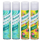 Batiste Dry Shampoo Original and Tropica 2 Each (4 Pack)  200 ml EACH Bottle