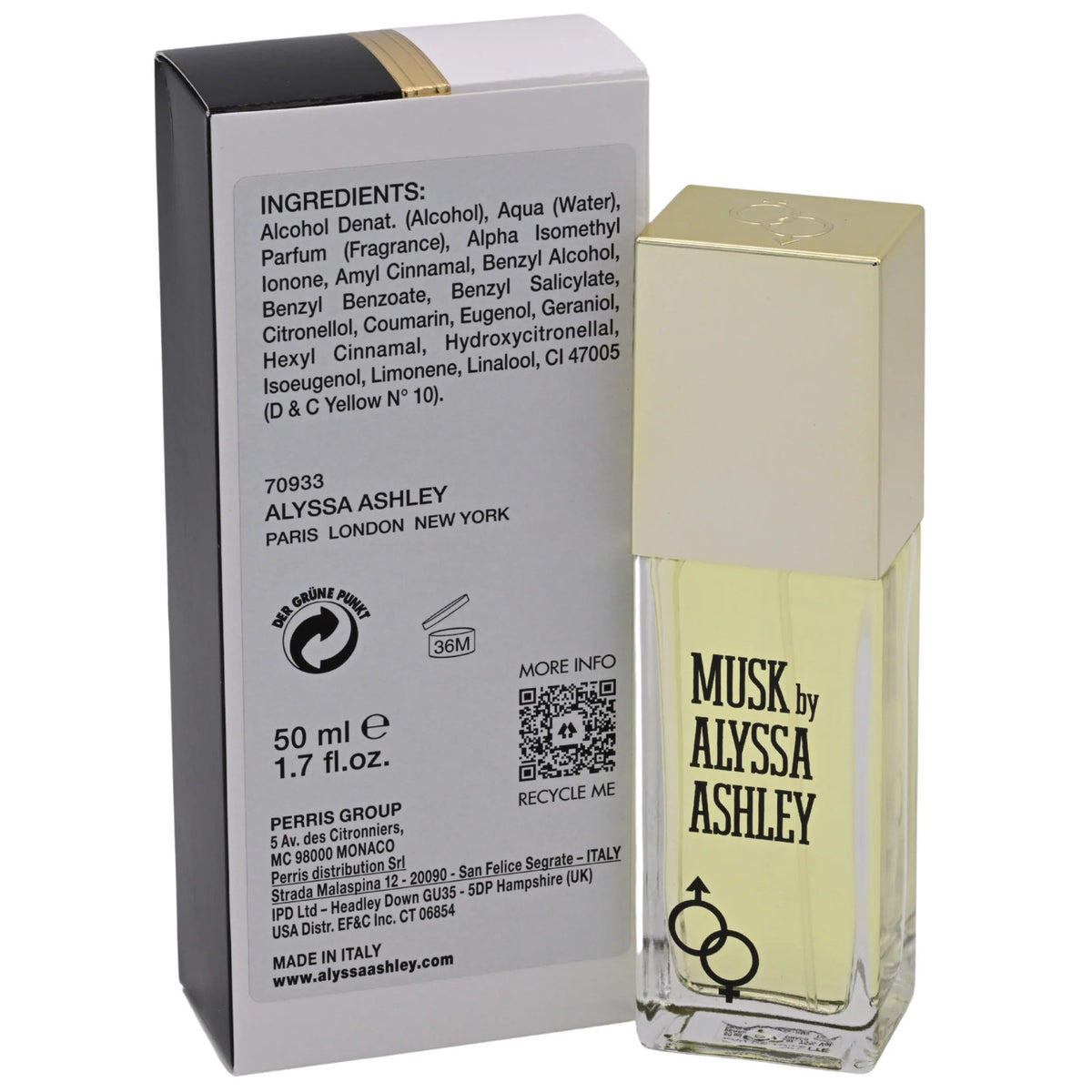 Alyssa Ashley Musk EDT Spray Women 1.7 oz 50ml New Box