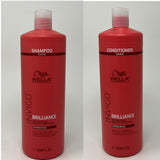 Wella Invigo Brilliance Shampoo & Conditioner Coarse Colored Hair 33.8 oz Pumps