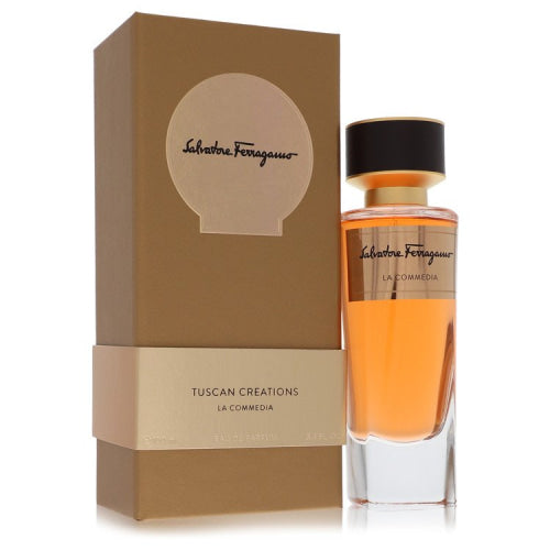 Salvatore Ferragamo La Commedia by Salvatore FerragamoEau De Parfum Spray (Unisex) 3.3 oz 3.3 oz / 100 ml / Alcohol, Amber, Woody,