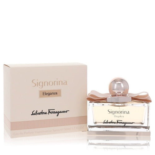 Signorina Eleganza by Salvatore FerragamoEau De Parfum Spray 1.7 oz 1.7 oz / 50 ml / Alcohol, Amber, Woody, Aldehyde, Oils Women