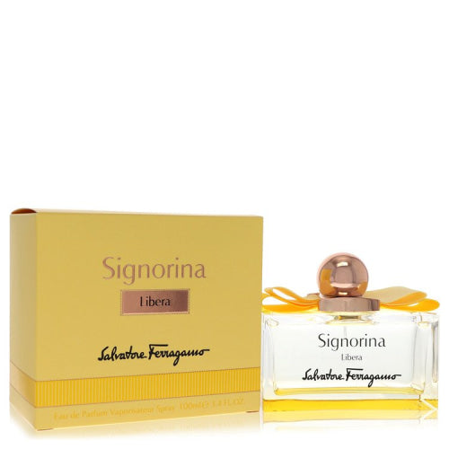 Signorina Libera by Salvatore FerragamoEau De Parfum Spray 3.4 oz 3.4 oz / 100 ml / Alcohol, Amber, Woody, Aldehyde, Oils Women