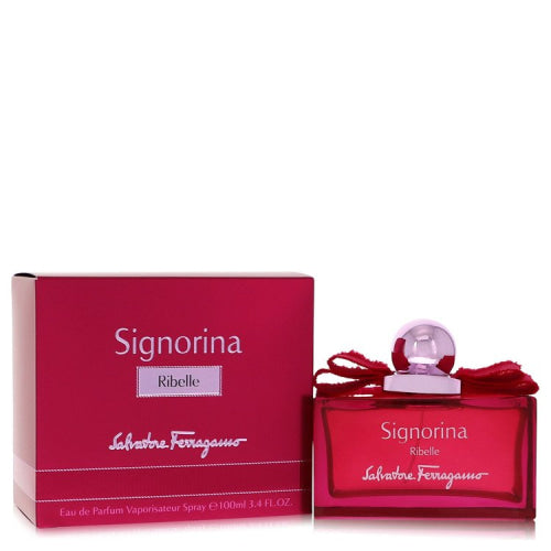 Signorina Ribelle by Salvatore FerragamoEau De Parfum Spray 3.4 oz 3.4 oz / 100 ml / Alcohol, Amber, Woody, Aldehyde, Oils Women
