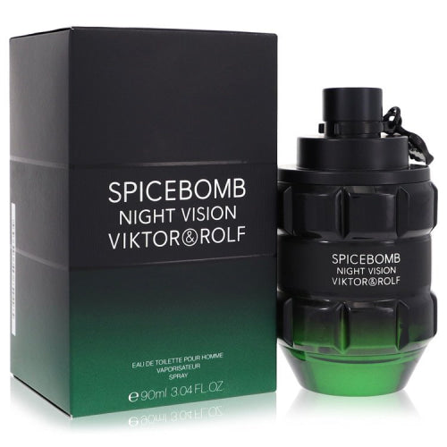 Spicebomb Night Vision by Viktor & RolfEau De Toilette Spray 3 oz 3 oz / 90 ml / Alcohol, Amber, Woody, Aldehyde, Oils Men
