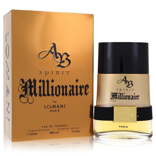 Spirit Millionaire by LomaniEau De Toilette Spray 6.7 oz 6.7 oz / 200 ml / Alcohol, Amber, Woody, Aldehyde, Oils Men