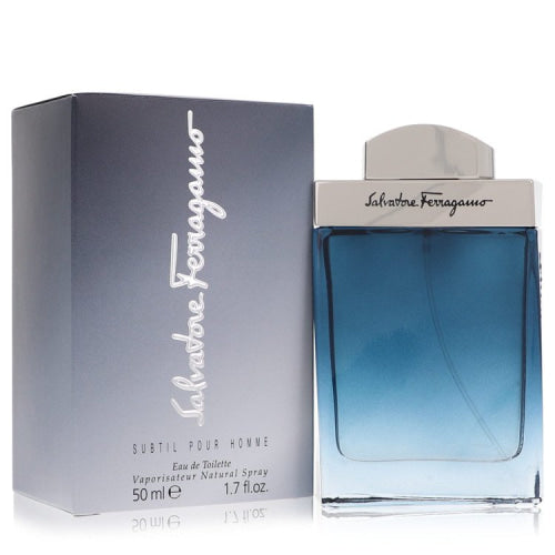 Subtil by Salvatore FerragamoEau De Toilette Spray 1.7 oz 1.7 oz / 50 ml / Alcohol, Amber, Woody, Aldehyde, Oils Men