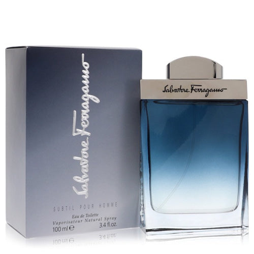 Subtil by Salvatore FerragamoEau De Toilette Spray 3.4 oz 3.4 oz / 100 ml / Alcohol, Amber, Woody, Aldehyde, Oils Men