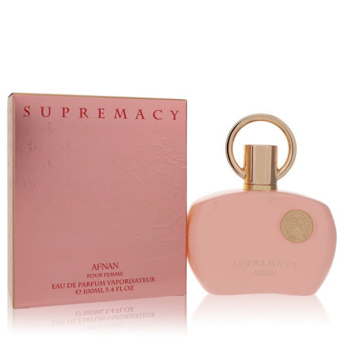 Supremacy Pink by AfnanEau De Parfum Spray 3.4 oz 3.4 oz / 100 ml / Alcohol, Amber, Woody, Aldehyde, Oils Women
