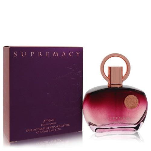Supremacy Pour Femme by AfnanEau De Parfum Spray 3.4 oz 3.4 oz / 100 ml / Alcohol, Amber, Woody, Aldehyde, Oils Women