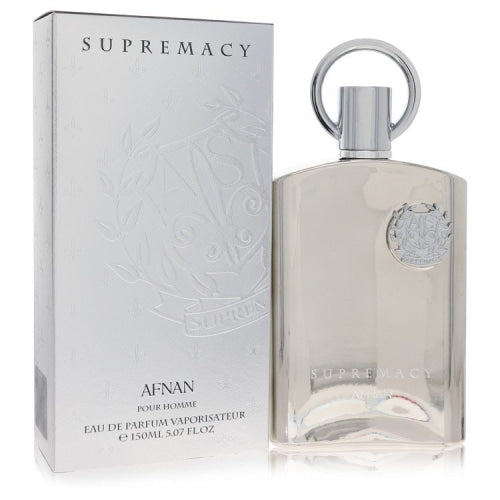 Supremacy Silver by AfnanEau De Parfum Spray 5 oz 5 oz / 150 ml / Alcohol, Amber, Woody, Aldehyde, Oils Men