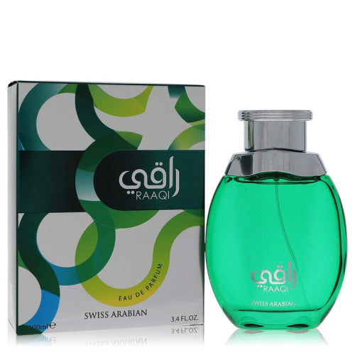 Swiss Arabian Raaqi by Swiss ArabianEau De Parfum Spray (Unisex) 3.4 oz 3.4 oz / 100 ml / Alcohol, Amber, Woody, Aldehyde, Oils Unisex