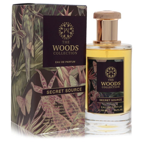 The Woods Collection Secret Source by The Woods CollectionEau De Parfum Spray (Unisex) 3.4 oz 3.4 oz / 100 ml / Alcohol, Amber, Woody,