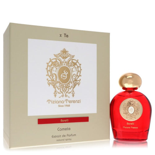 Tiziana Terenzi Borelli by Tiziana TerenziExtrait De Parfum Spray (Unisex) 3.4 oz 3.4 oz / 100 ml / Alcohol, Amber, Woody, Aldehyde, Oils