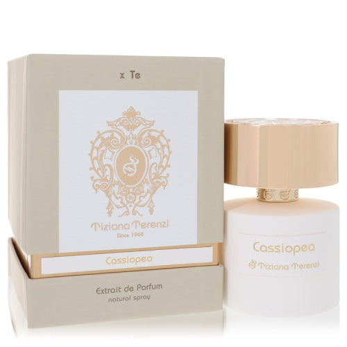 Tiziana Terenzi Cassiopea by Tiziana TerenziExtrait De Parfum Spray (unisex) 3.38 oz 3.38 oz / 100 ml / Alcohol, Amber, Woody, Aldehyde,