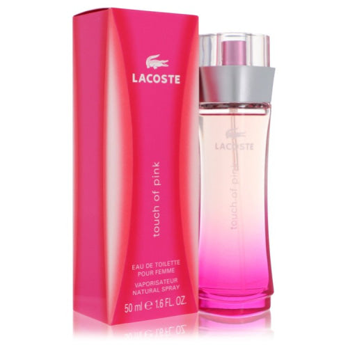 Touch of Pink by LacosteEau De Toilette Spray 1.6 oz 1.6 oz / 50 ml / Alcohol, Amber, Woody, Aldehyde, Oils Women