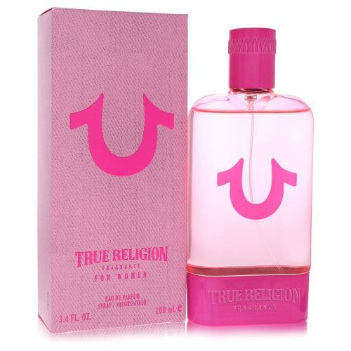 True Religion Pink by True ReligionEau De Parfum Spray 3.4 oz 3.4 oz / 100 ml / Alcohol, Amber, Woody, Aldehyde, Oils Women
