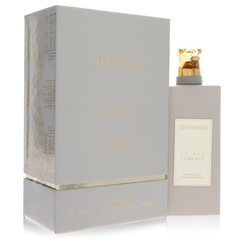 Trussardi Walking in Porta Venezia by TrussardiEau De Parfum Spray 3.4 oz 3.4 oz / 100 ml / Alcohol, Amber, Woody, Aldehyde, Oils Men