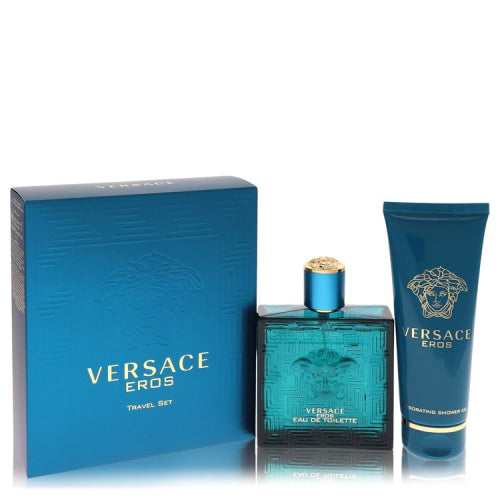 Versace Eros by VersaceGift Set -- 3.4 oz Eau De Toilette Spray + 3.4 oz Shower Gel -- / -- / Alcohol, Amber, Woody, Aldehyde, Oils Men