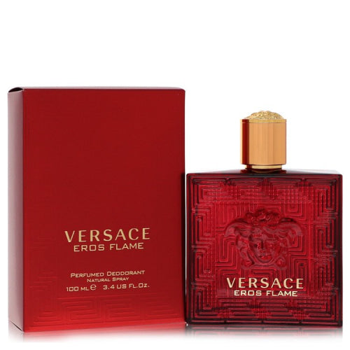 Versace Eros Flame by VersaceDeodorant Spray 3.4 oz 3.4 oz / 100 ml / Alcohol, Amber, Woody, Aldehyde, Oils Men