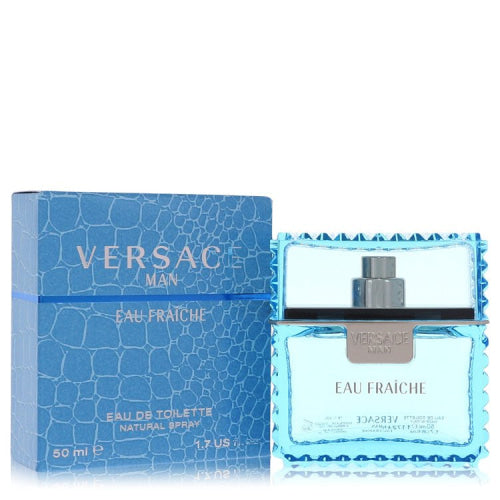 Versace Man by VersaceEau Fraiche Eau De Toilette Spray (Blue) 1.7 oz Men