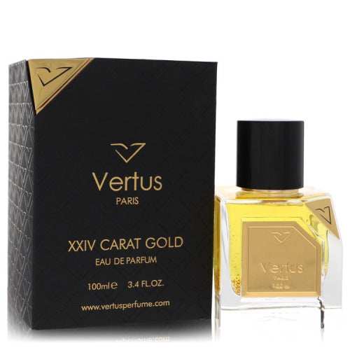Vertus XXIV Carat Gold by VertusEau De Parfum Spray (Unisex) 3.4 oz 3.4 oz / 100 ml / Alcohol, Amber, Woody, Aldehyde, Oils Unisex