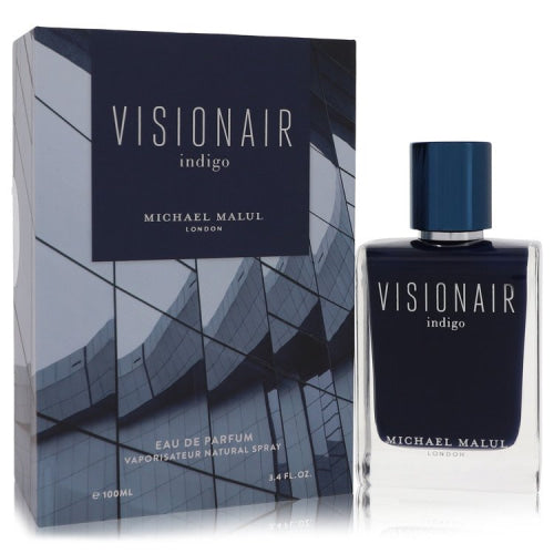 Visionair Indigo by Michael MalulEau De Parfum Spray 3.4 oz 3.4 oz / 100 ml / Alcohol, Amber, Woody, Aldehyde, Oils Men