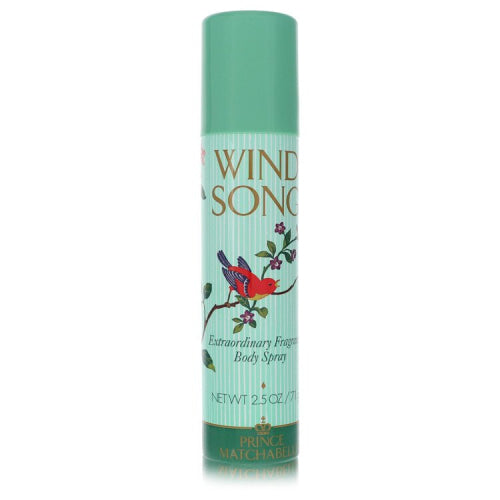 Wind Song by Prince MatchabelliDeodorant Spray 2.5 oz 2.5 oz / 75 ml / Alcohol, Amber, Woody, Aldehyde, Oils Women