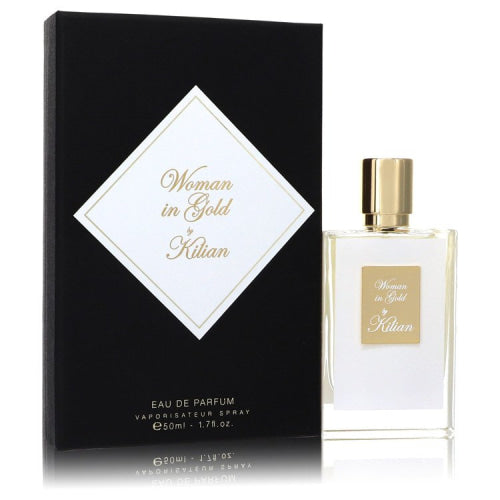 Woman in Gold by KilianEau De Parfum Spray 1.7 oz 1.7 oz / 50 ml / Alcohol, Amber, Woody, Aldehyde, Oils Women