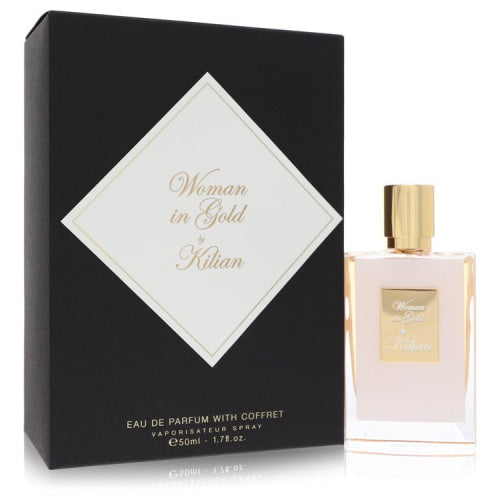 Woman in Gold by KilianEau De Parfum Spray with Coffret 1.7 oz 1.7 oz / 50 ml / Alcohol, Amber, Woody, Aldehyde, Oils Women