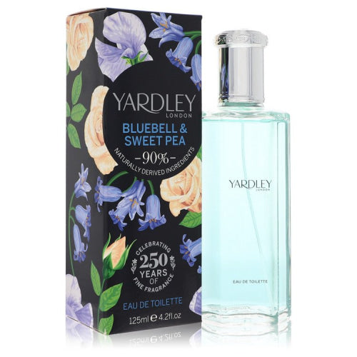 Yardley Bluebell & Sweet Pea by Yardley LondonEau De Toilette Spray 4.2 oz 4.2 oz / 125 ml / Alcohol, Amber, Woody, Aldehyde, Oils Women